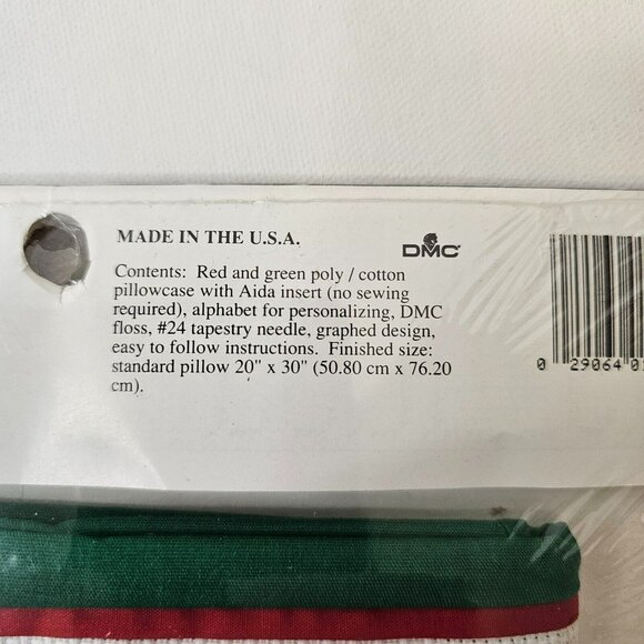 Christmas Tradition Pillow Case Cross Stitch Kit 1992 Vintage By Lois Thompson - Picture 6 of 7